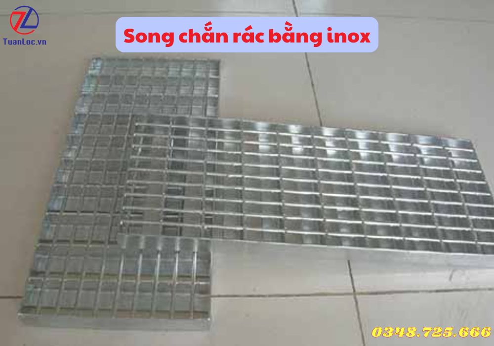 Song chắn rác bằng inox