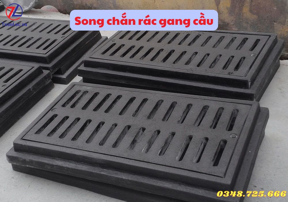 Song chắn rác gang cầu