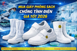 Mua giày phòng sạch chống tĩnh điện giá tốt 2026