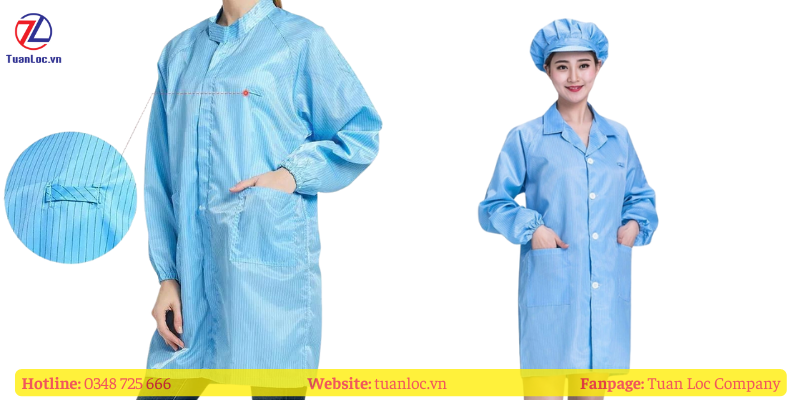 Vì sao cần sử dụng áo choàng phòng sạch chống tĩnh điện?
