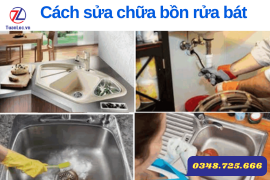 Các sự cố hư hỏng bồn rửa chén bát tại nhà thường gặp