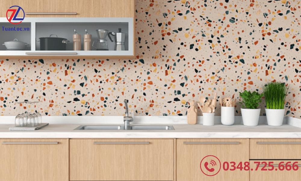 Gạch Terrazzo ốp lát nhà bếp