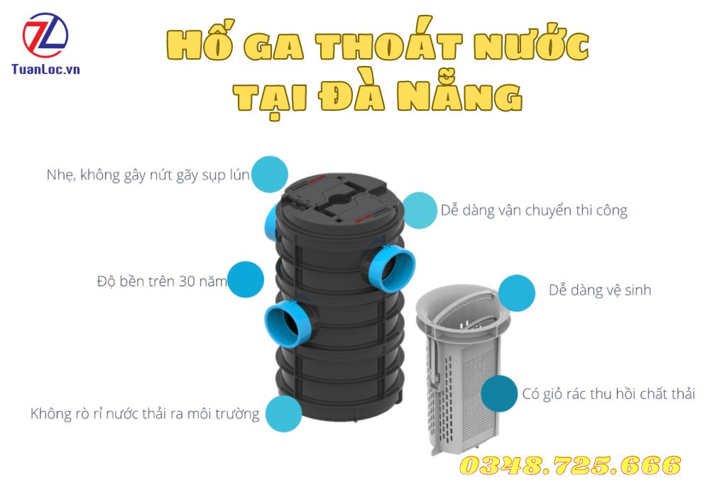 Ưu điểm của hố ga thoát nước tại Đà Nẵng do Tuấn Lộc cung cấp