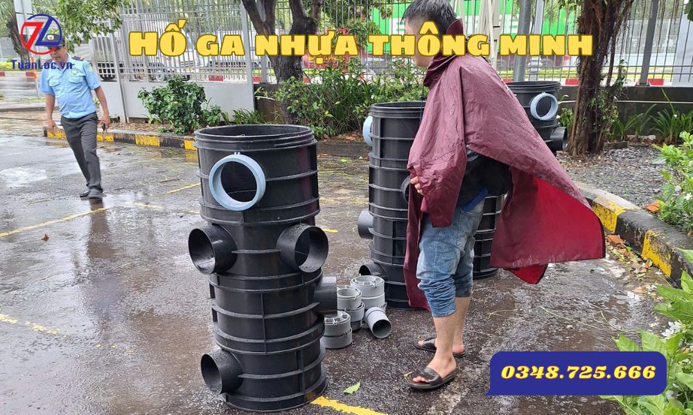 Sản phẩm hố ga nhựa thông minh 3 đốt