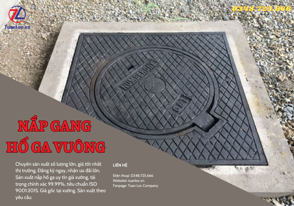 Giới thiệu về nắp gang hố ga vuông